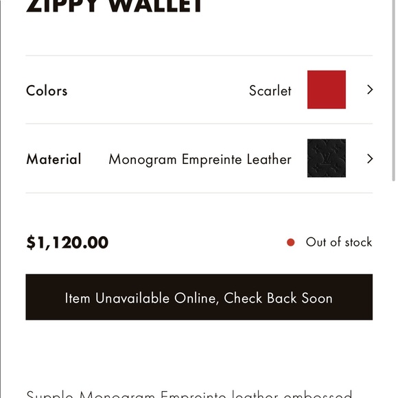 Scarlett Louis Vuitton zippy Wallet - Picture 3 of 11